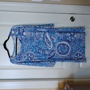 Lilly Pulitzer Sophie dress XL Blue EC